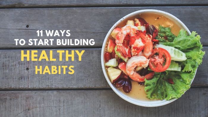 Building Healthy Habits